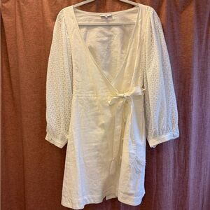 Fate Cream Long Sleeve Dress